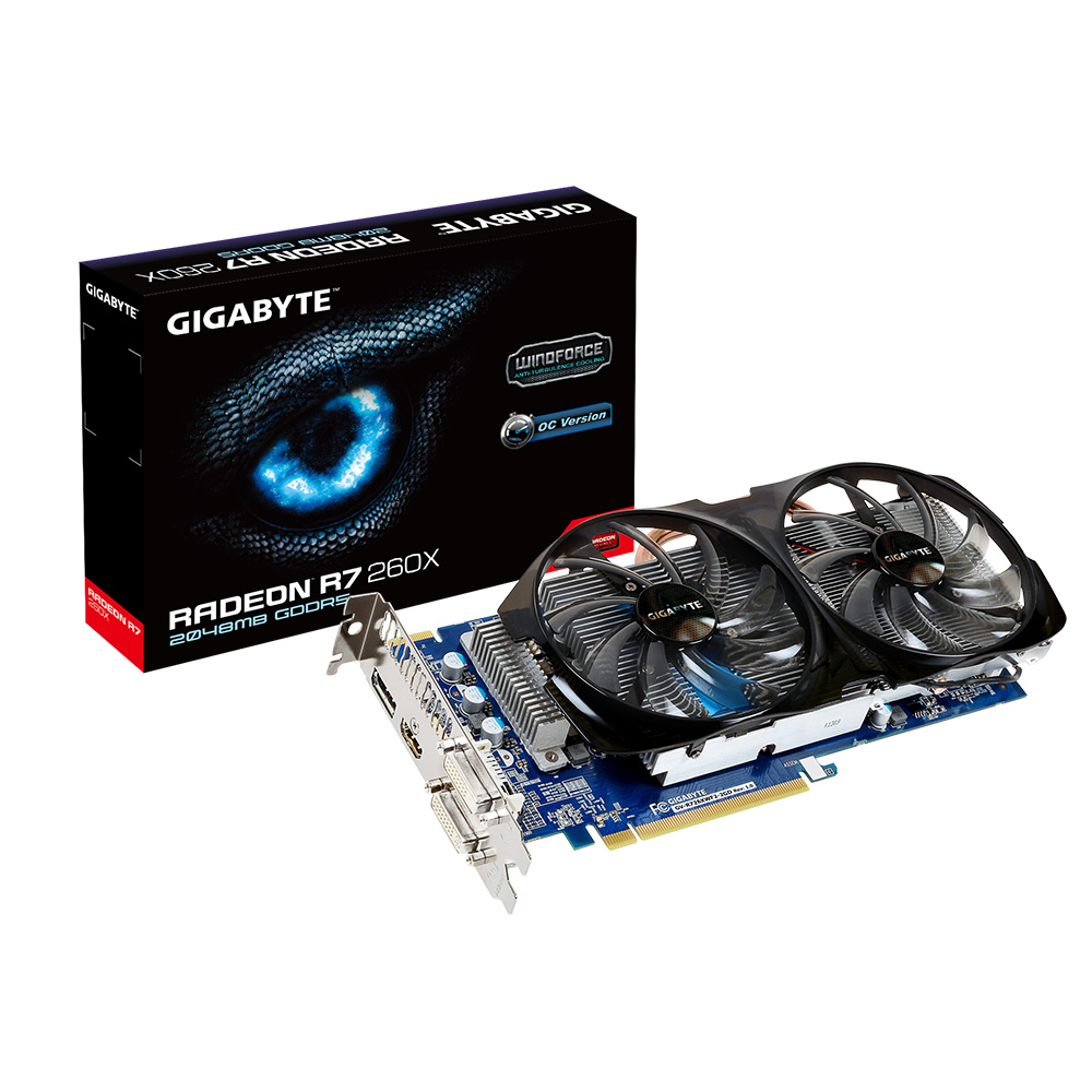  GIGABYTE Radeon R7 260X (GV-R726XWF2-2GD)